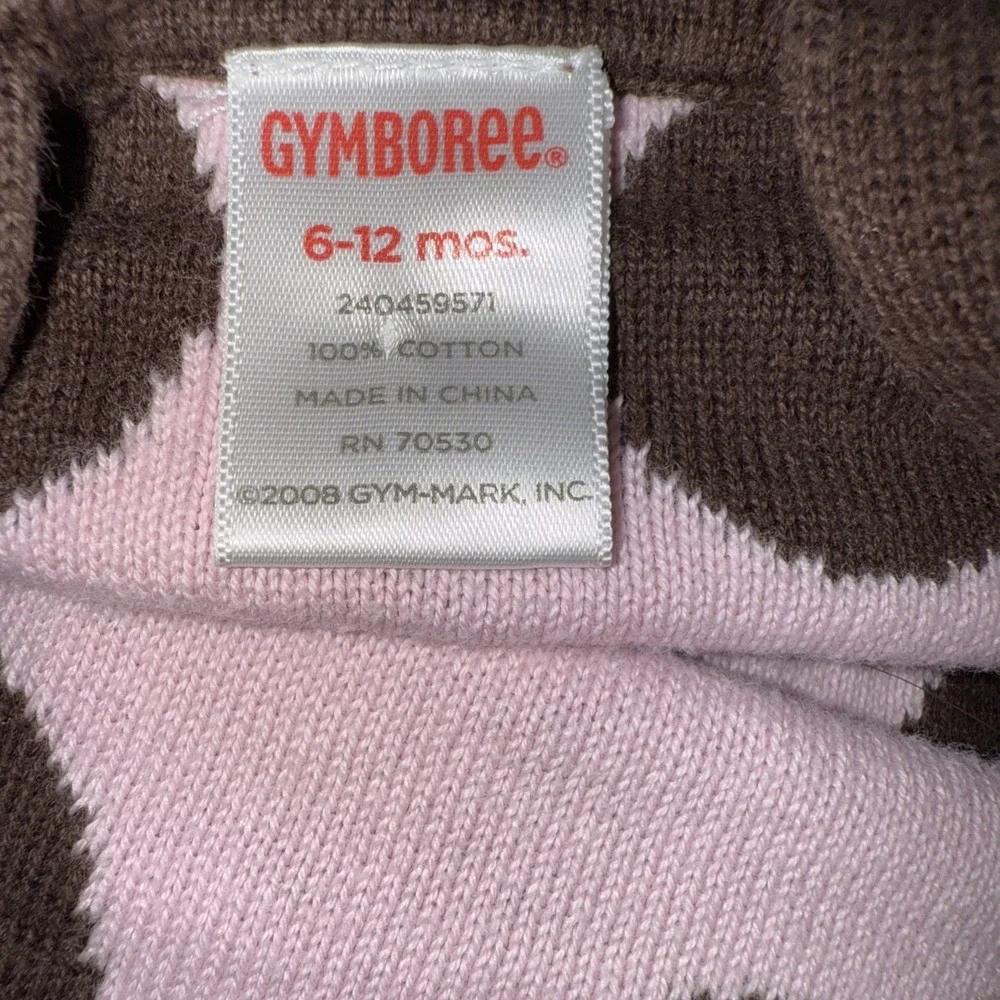 Gymboree Sweeter Than Chocolate 6-12 Months Brown Polka‎ Dot Sweater Dress